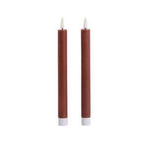 Set lled svijeća Light & Living Alira 22 cm 2-pack boja: crvena