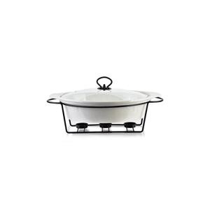 Posuda s poklopcem i grijačem home & lifestyle Modern Kitchen 2,6 L boja: bijela