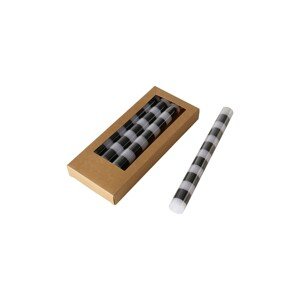 Set svijeća Boltze Stripy 20 cm 4-pack boja: crna