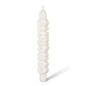Ukrasna svijeća CandleHand Congrats 23 cm boja: bijela
