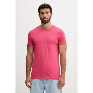 Pamučna majica Tommy Jeans boja: bijela, bez uzorka, DM0DM04411
