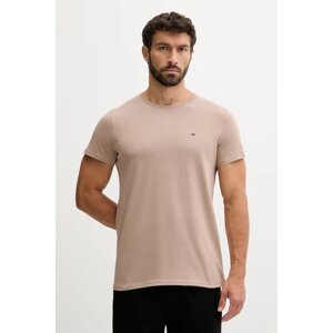Pamučna majica Tommy Jeans boja: bijela, bez uzorka, DM0DM04411
