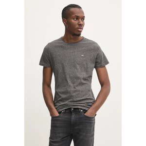 Majica kratkih rukava Tommy Jeans za muškarce, boja: siva, bez uzorka, DM0DM09586