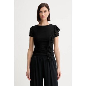 Bluza Guess VERDIANA za žene, boja: crna, bez uzorka, W5YP08 KCZC2