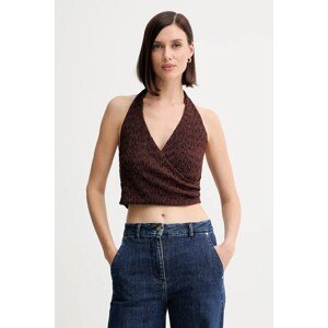 Top Guess NALENY boja: smeđa, s uzorkom, W5YP18 KCYE2