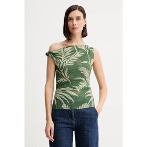 Bluza Guess MIRIN za žene, boja: zelena, s uzorkom, W5YP30 KBAH2