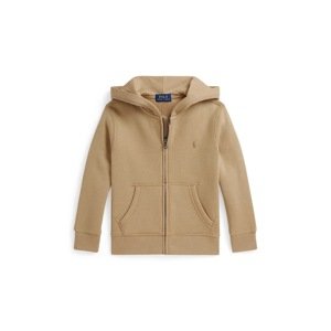 Dječja dukserica Polo Ralph Lauren boja: bež, s kapuljačom, bez uzorka, 322799360055
