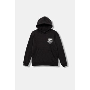 Dječja dukserica Vans Stockpile Pullover boja: crna, s kapuljačom, s tiskom, VN000PWXBLK1