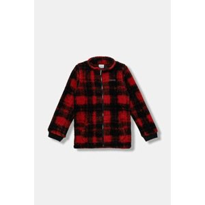 Dječja majica od flisa Columbia Rugged Ridge boja: crvena, s uzorkom, 2097021