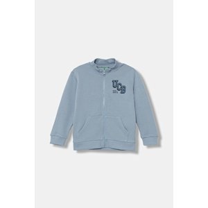 Dječja pamučna dukserica United Colors of Benetton s tiskom, 3J70G503X