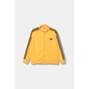 Dukserica adidas Originals Firebird za žene, boja: narančasta, s aplikacijom, JX7862