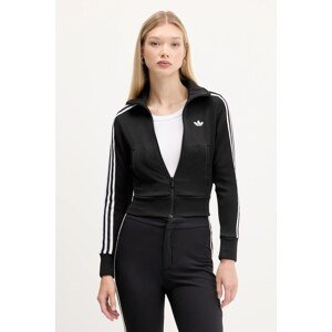 Dukserica adidas Originals Firebird za žene, boja: crna, s tiskom, JY2613