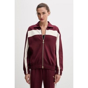 Dukserica Puma za žene, boja: bordo, bez uzorka, 632137