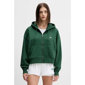 Dukserica Dickies za žene, boja: zelena, s kapuljačom, bez uzorka, DK0A4Y1Z