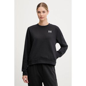Dukserica Under Armour Rival Terry za žene, boja: crna, s tiskom, 1389659