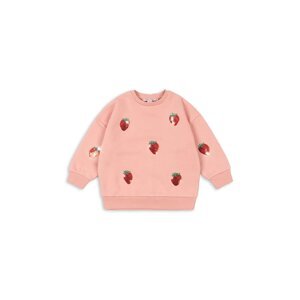 Dječja dukserica Konges Sløjd LOU SEQUIN SWEAT SHIRT OCS boja: ružičasta, s aplikacijom, KS103862