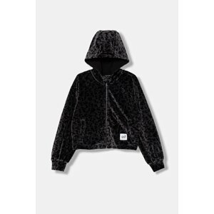 Dječja dukserica EA7 Emporio Armani boja: siva, s kapuljačom, s uzorkom, 7G000115 AF15937