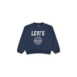 Dječja dukserica Levi's COLLEGIATE CREW boja: tamno plava, s tiskom, 3EN514