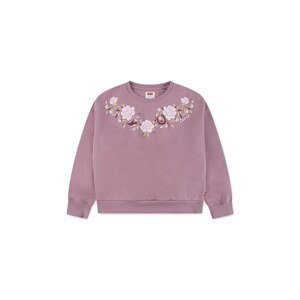 Dječja dukserica Levi's ROSE FRONT TUCK CREW boja: ružičasta, s tiskom, 4EP015