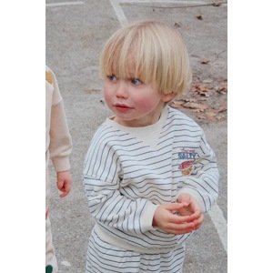 Dječja dukserica Konges Sløjd AMIO SWEAT SHIRT OCS boja: bež, s uzorkom, KS103671