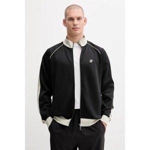 Dukserica Guess FULVIO boja: crna, s aplikacijom, Z5YQ21 KCRU2