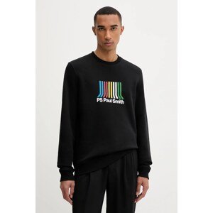 Dukserica PS Paul Smith boja: crna, s tiskom, M2R-191Z-TP5408