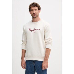 Dukserica Pepe Jeans boja: bež, s tiskom, PM5800011