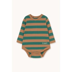 Pamučni bodi za bebe Tinycottons STRIPES KNIT BODY AW25-021