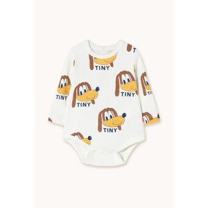 Pamučni bodi za bebe Tinycottons DOGS RIB BODY AW25-243
