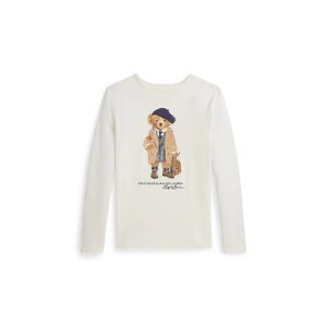 Pamučna majica dugih rukava Polo Ralph Lauren boja: bijela, 313979034001