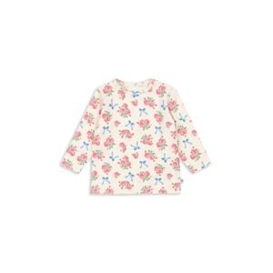 Majica dugih rukava za bebe Konges Sløjd BASIC BLOUSE GOTS boja: bež, KS103701