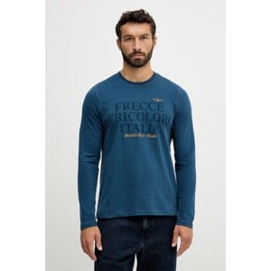 Pamučna majica dugih rukava Aeronautica Militare s tiskom, TS2469UJ00703