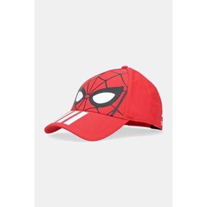 Pamučna kapa sa šiltom za bebe adidas Performance Marvel boja: crvena, JM1830