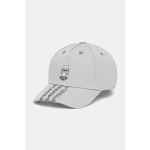 Pamučna kapa sa šiltom za bebe adidas Originals MINECRAFT boja: siva, JW2982