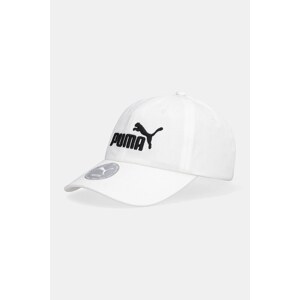Pamučna kapa sa šiltom Puma ESS NO.1 LOGO BB Cap Jr boja: bijela, 026554
