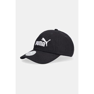 Pamučna kapa sa šiltom Puma ESS NO.1 LOGO BB Cap Jr boja: crna, 026554