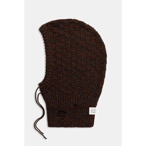 Balaklava s vunom MM6 Maison Margiela boja: smeđa, SH2TB0005.M13174.961