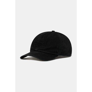 Pamučna kapa sa šiltom MM6 Maison Margiela boja: crna, SH2TC0004.M35190.899