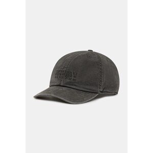 Pamučna kapa sa šiltom MM6 Maison Margiela boja: siva, SH0TC0005.M35346.860