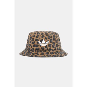 Pamučni šešir adidas Originals Leo B H boja: smeđa, JX0603