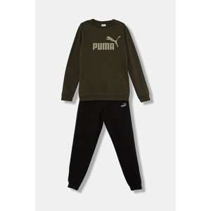 Dječja trenirka Puma ESS No.1 Logo Crew Sweat Suit FL B boja: zelena, 689721
