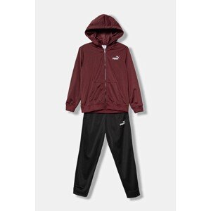 Dječja trenirka Puma Hooded Full-Zip Poly Suit B boja: bordo, 690283