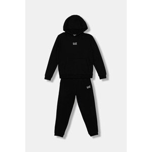 Dječja pamučna trenirka EA7 Emporio Armani boja: crna, 7B000164 AF10368