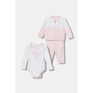 Komplet za bebe Guess 3-pack boja: ružičasta, H4YW00 KA6W4