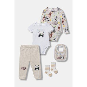 Komplet za bebe Guess 5-pack boja: bež, H5YW16 KAE14