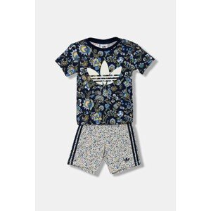 Pamučna dječja trenirka adidas Originals boja: tamno plava, JY3017