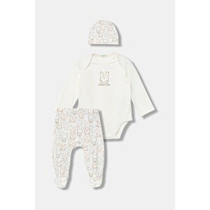 Komplet za bebe United Colors of Benetton boja: bijela, 3DKAAK01C
