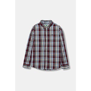 Dječja pamučna košulja United Colors of Benetton boja: bordo, 54AZCQ00R