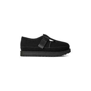 Cipele od brušene kože UGG Goldenstar Mary Jane boja: crna, s platformom, 1171506.BLK