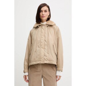 Dvostrana jakna Weekend Max Mara ARLES boja: bež, za prijelazno razdoblje, oversize, 2525486031600